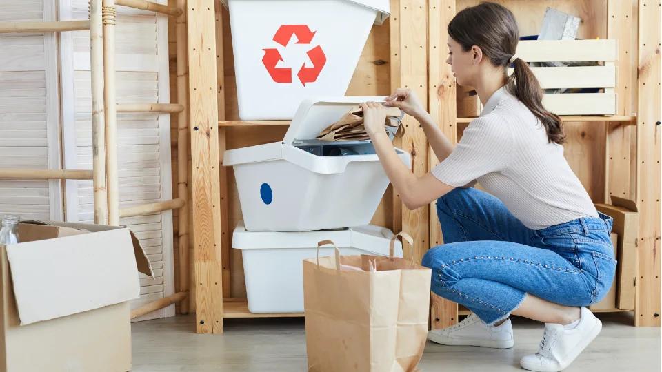 Educating organization´s low carbon specialists in Sykli Woman is keeping paper bag
