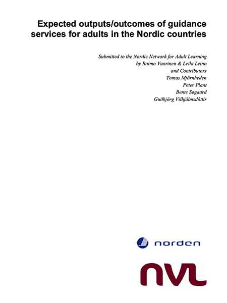 Expected outputs/outcomes of guidance services for adults in the Nordic countries