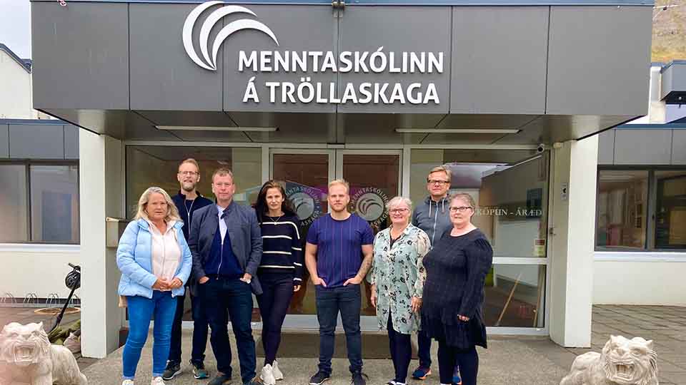 Partners i projektet är fyra vuxenutbildningsanordnare i Norden. Under hösten har arbetsgruppen gjort studiebesök på Island och i Sverige. Foto: Privat Partners i projektet är fyra vuxenutbildningsanordnare i Norden. Under hösten har arbetsgruppen gjort studiebesök på Island och i Sverige. Foto: Privat
