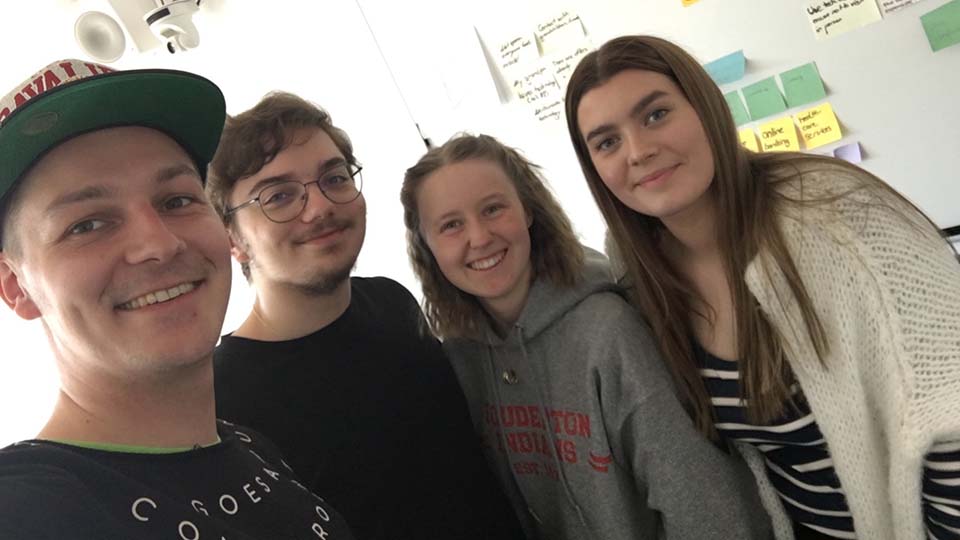 The TechNo.1 Club team members: Lukas, René, Emilia and Oda-Marie. The TechNo.1 Club team members: Lukas, René, Emilia and Oda-Marie.