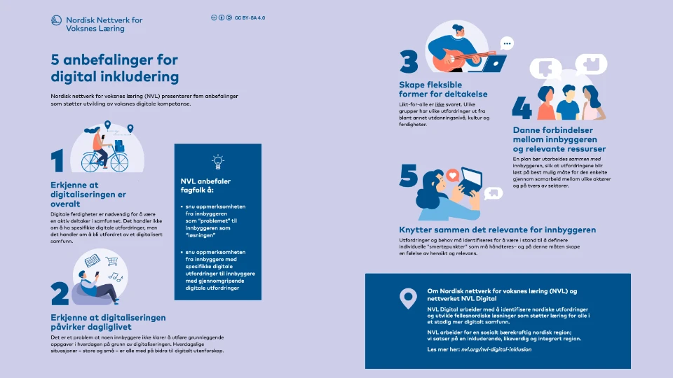 5 retningslinjer for digital inkludering (Norsk – Bokmål) 5 retningslinjer for digital inkludering (Norsk – Bokmål)