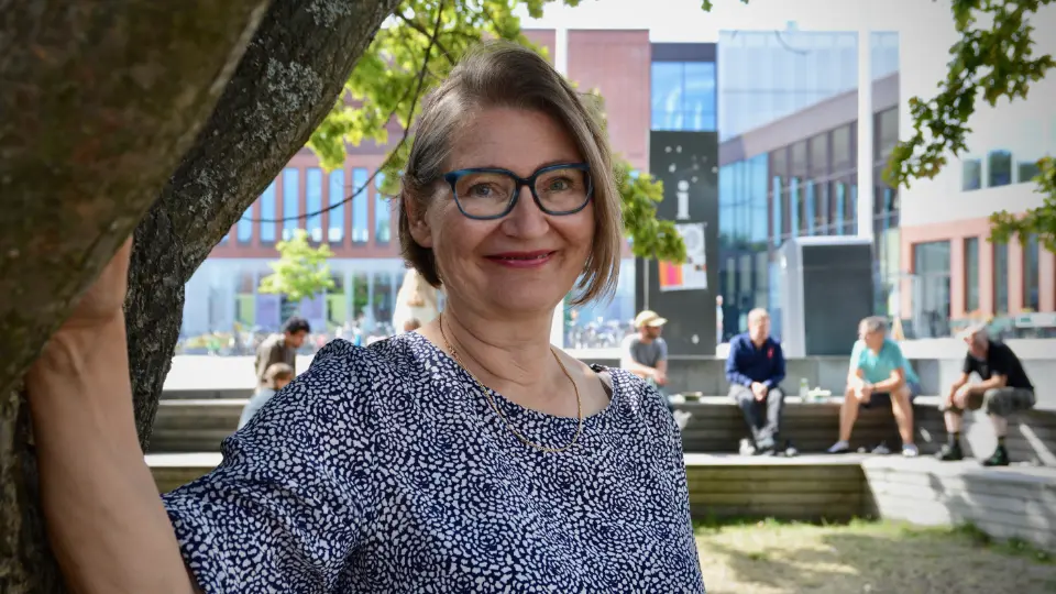 Projektledaren Merita Petäjä arbetar med ett stort välmåendeprojekt i Aalto-universitet i Finland. Foto: Suvi Helko Projektledaren Merita Petäjä arbetar med ett stort välmåendeprojekt i Aalto-universitet i Finland. Foto: Suvi Helko