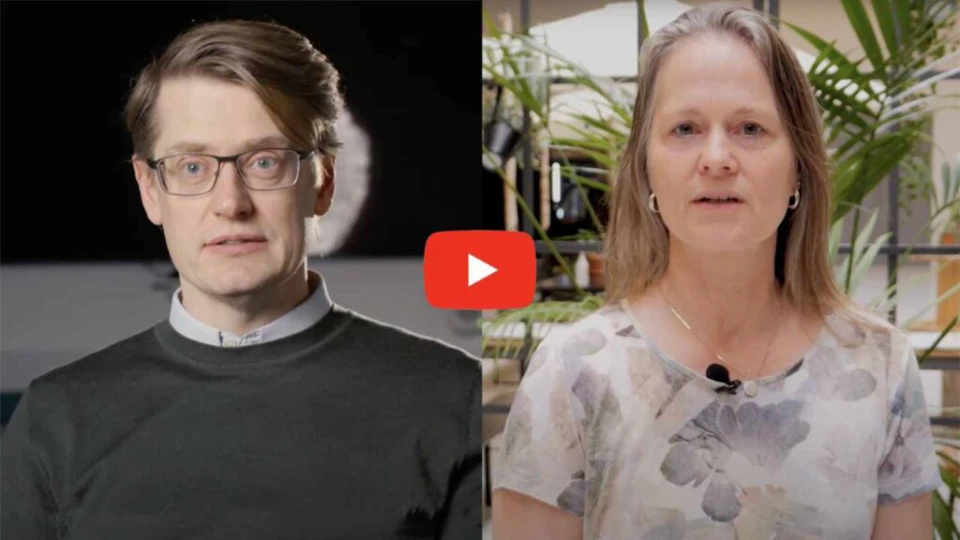 Ulrik Brandi, projektleder på BIC-projektet og Kirsten Jensen, innovationschef hos den danske virksomhed EasyFood.