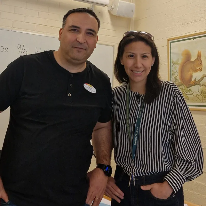 Ahmed Alo och Liliana Melén