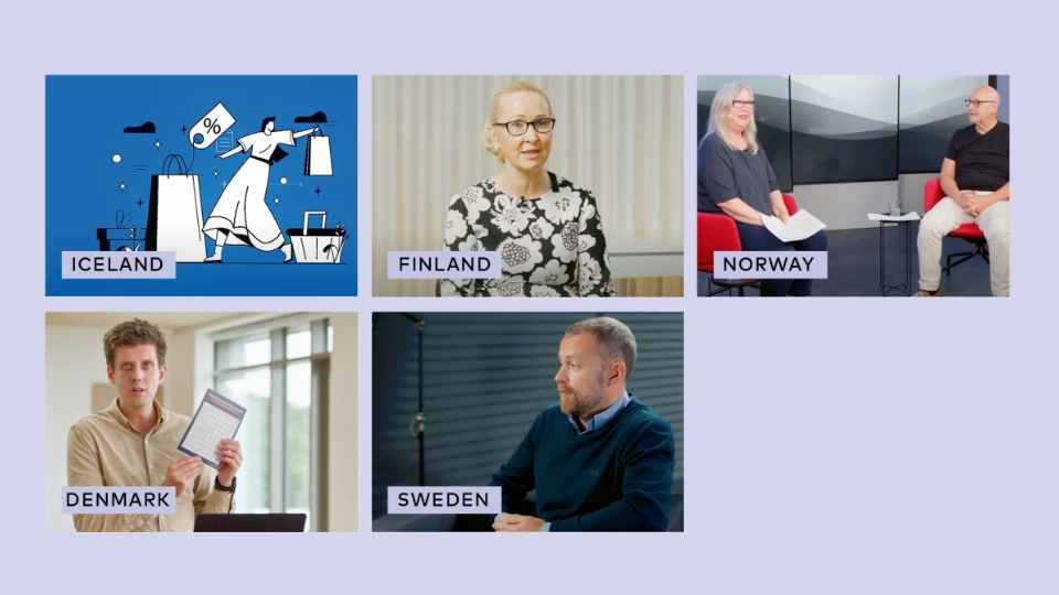Nordic Quality Compass Thumbnails of videos from "Making AI work the Nordic way".