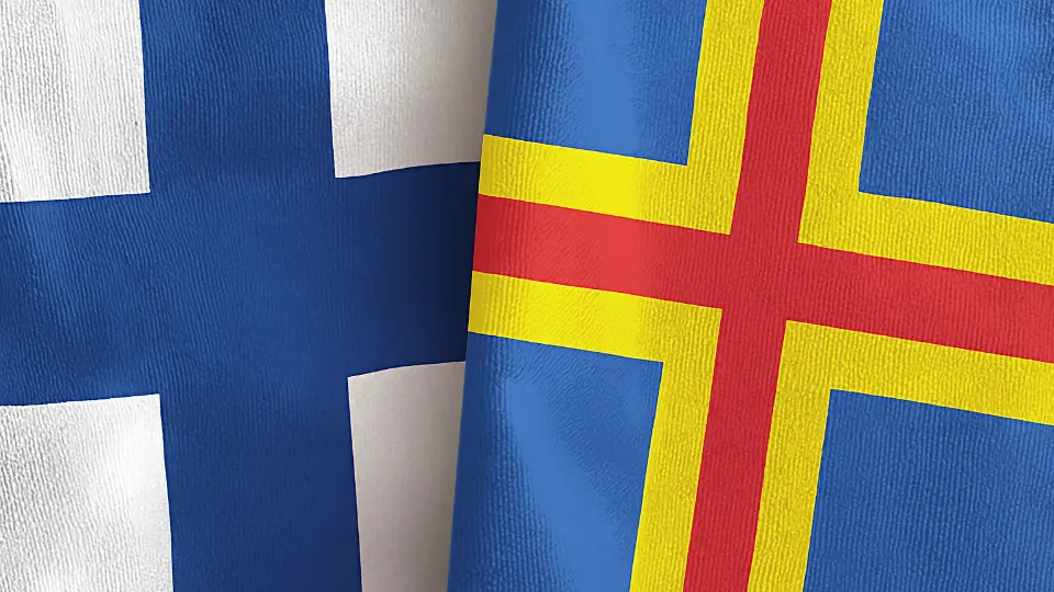 Finland and Åland flag