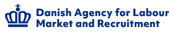 Styrelsen for Arbejdsmarked og Rekruttering logo